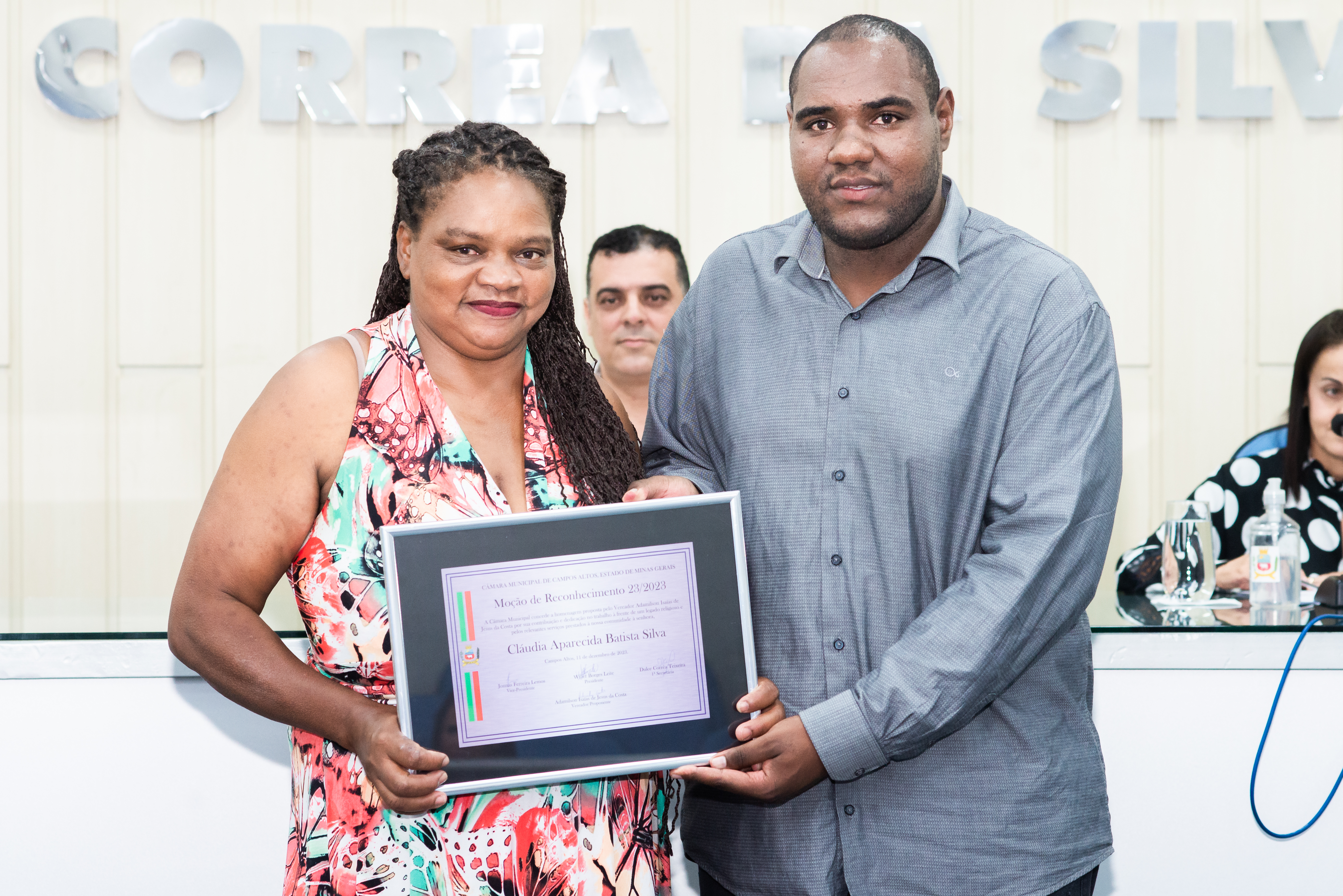 Moção de Reconhecimento entregue na Câmara Municipal