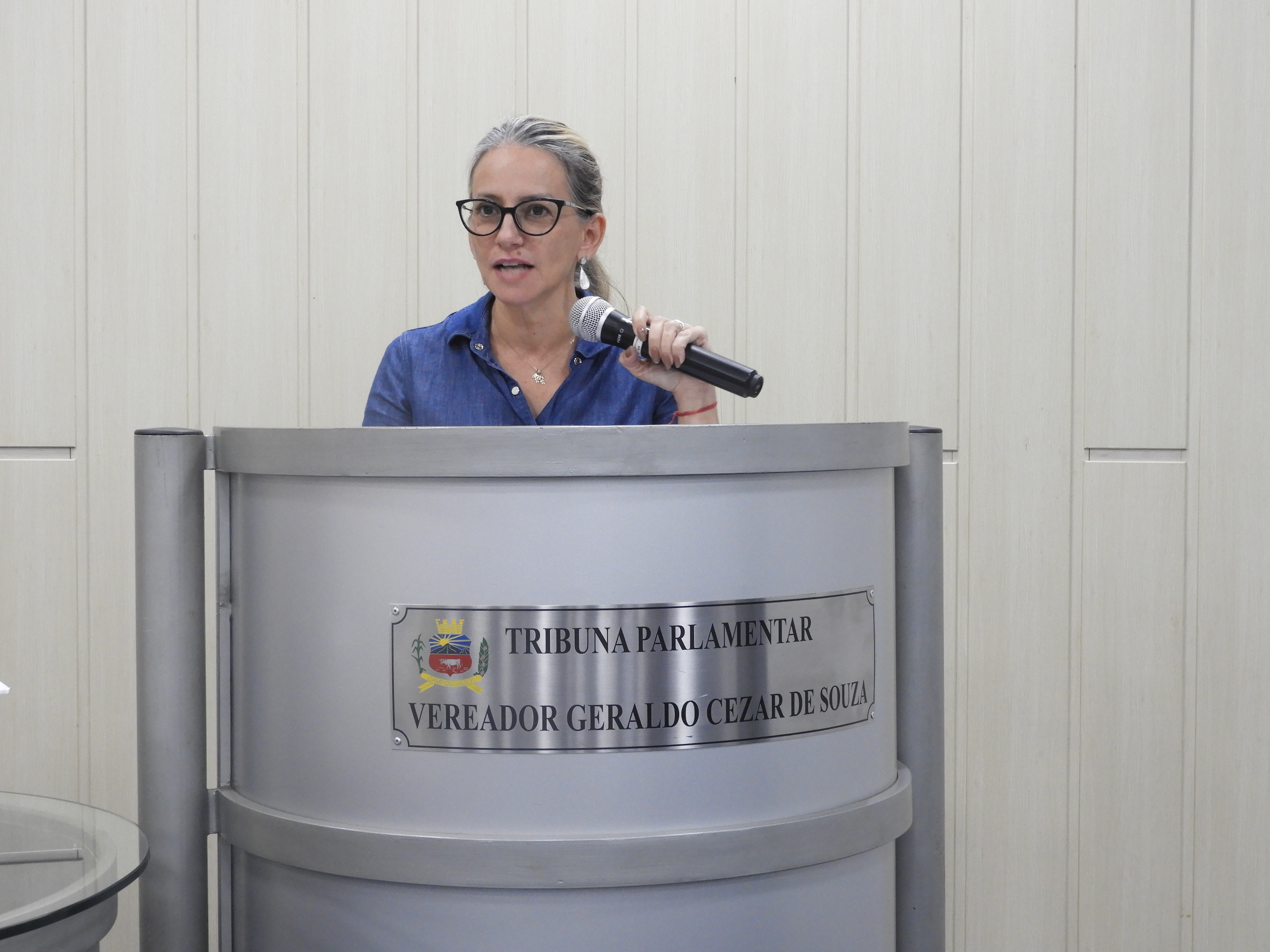 Secretária de saúde de Campos Altos participa de reunião na Câmara Municipal e esclarece dúvidas sobre atendimento hospitalar.